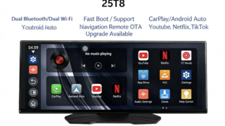 11.4-inch in-car touchscreen audio system with streaming apps and radio