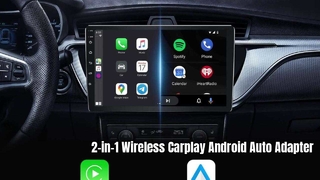 2-in-1 Wireless Carplay Android Auto Adapter Plug And Play Fast Connection/low Latency