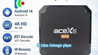 Custom 4K StreamingTivimagic Player Google Android 14 TV Box Supports multi-language for global use