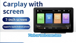 7 Inch Car DVD Radio Touch Screen Navigation Wireless CarPlay 