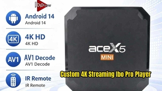 Custom 4K Streaming Ibo Pro Player Google Android 14 TV Box Supports multi-language for global use
