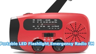 Hand-crank Solar Emergency Radio with Flashlight, Ideal for Severe Weather Emergencies, Outdoor Spor